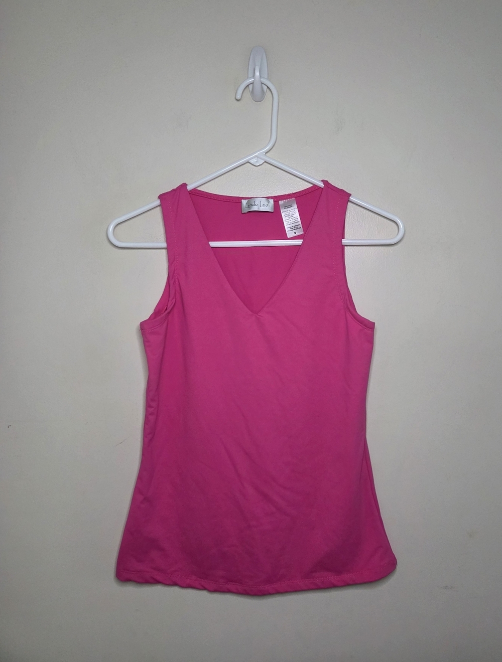 Women's Linda Leal Pink Sleeveless Top Sz Small